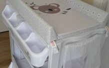 Babylo 2-in-1 Baby Bath & Changing Table with Storage