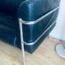 Leather & chrome 2 seater sofa Kebe 1980s Bauhaus Image 2