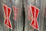 Budweiser beer Official Pint Glasses brand new