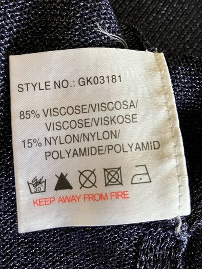 Ladies Navy&Silver Sheer Knit Jumper by Nina Murat