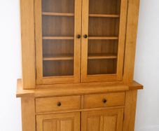 Solid Oak Two Piece Sideboard