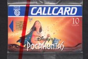 1995 Ireland 10 unit Pocahontas movie (Gemplus GEM1) Call Card Mint in packaging.