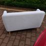 Modern Light Grey Scandinavian Style 2-Seater Sofa: Excellent Condition Image 3