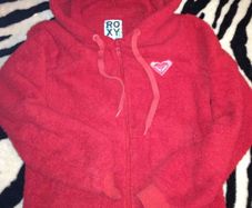 Red roxy zip up