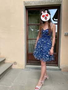 Criss Cross Tie Back Floral Dress