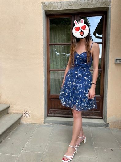 Criss Cross Tie Back Floral Dress