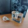 Vintage Art Deco Style Crystal Perfume Bottle Image 5