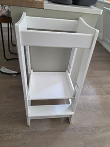 Toddler Tower 3-Level Adjustable Wooden Toddler Step Stool