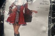 Gothic Miss Red Adult Halloween / Cosplay Costume