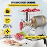 Electric Meat Mincer, 1100W 330LBS/H Capacity Meat Grinder Machine, Stainless Steel Meat Grinder Commercial Sausage Stuffer Maker for Home & Commercial Use Image 2