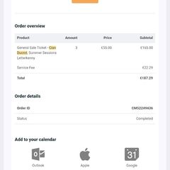 Cian Ducrot tickets