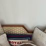 Pair of Beautiful Bali Wooden Chaise Lounges Vintage Style Image 9