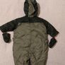 Waterproof Warm Fleece lined hooded Pram Suit wth mittens, all in one, Image 6