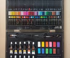 Art Paint Coloured Pencils Box Set