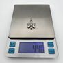 Vintage 935 Sterling Silver & Cubic Zirconia Flower Pendant Image 10