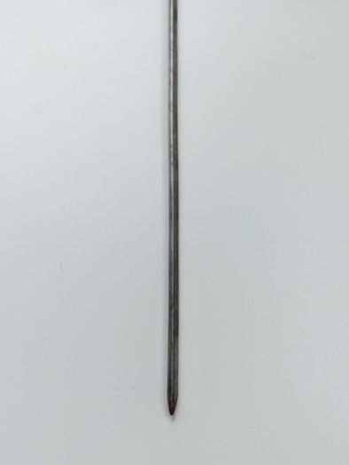 Vintage  BBQ skewer with brass topper  length 34cm