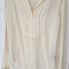 100% silk blouse, size L