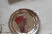 pewter plate.