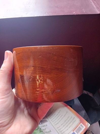 Vintage natural agate and wooden coaster set rrp 85e