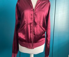 American Apparel burgundy bomber. Size S