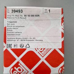 FEBI Bilstein 39493 Renault Front Ball Joint OEM 401609060R