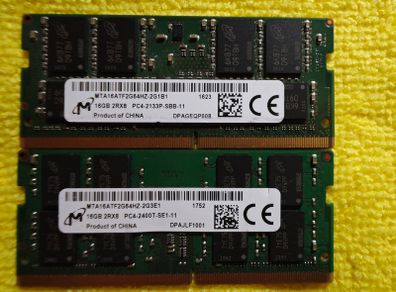 Micron Mta16atf2g64hz 16gb Ram SODIMM DDR4 3200 (x2)