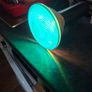 Large Theatrical or Display Lighting, including reflector lamps and colored PAR-style bulbs, with various lamp holders, plugs, and coiled electrical leads all working Image 3
