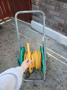 Garden Hose with reel and wheels