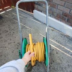 Garden Hose with reel and wheels