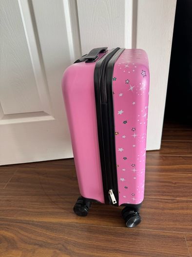 Weewooday Kids Luggage and Backpack 18" Suitcase with Spinner Wheel Hard Case Travel 13" Backpack Girl Suitcase Set for Kids Travel Supplies