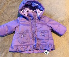 newborn, baby girl jacket