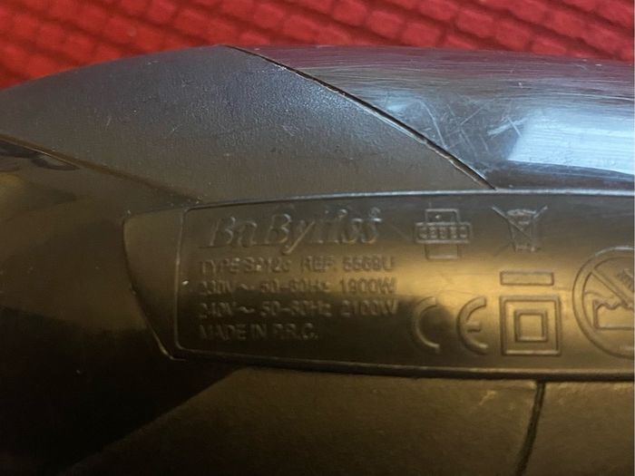 Babyliss 1900 Watt Hair Dryer