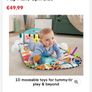 Fisher-Price Glow and Grow Kick & Play Piano Gym Blue Image 3