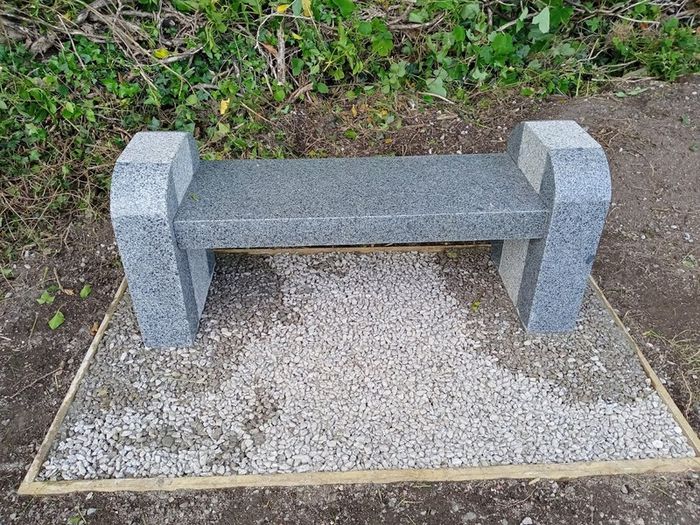 Granite Garden Bench