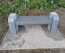 Granite Garden Bench