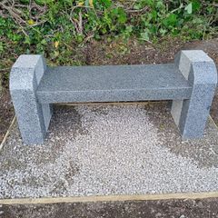 Granite Garden Bench