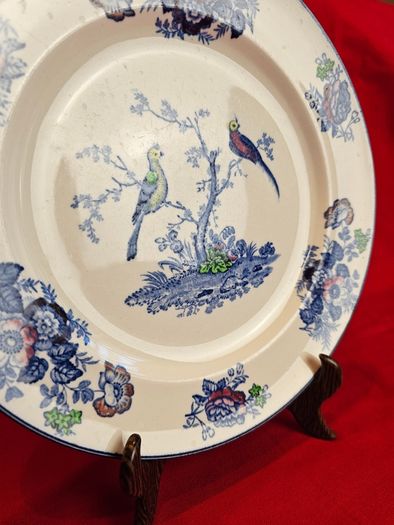 Wood &  Sons Oriental Birds Plate England, c. 1914-1924