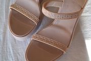 Guess Nude Wedge Rubber Sandles