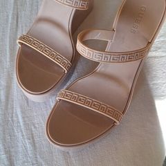 Guess Nude Wedge Rubber Sandles