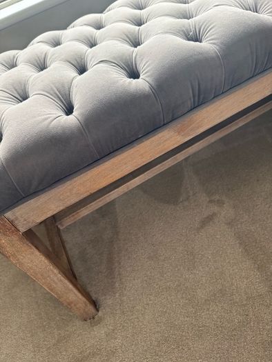Ventura interiors velvet ottoman