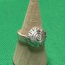Hand made sterling silver Celtic swirl ring. Size L Image 2