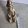 Small Brass Vintage figure from India, brass figurine of a holy man Image 3