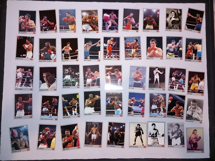 Vintage boxing trading cards