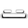 Wall Cube Shelves 6 pcs Black and White Image 5