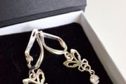 new silver earrings