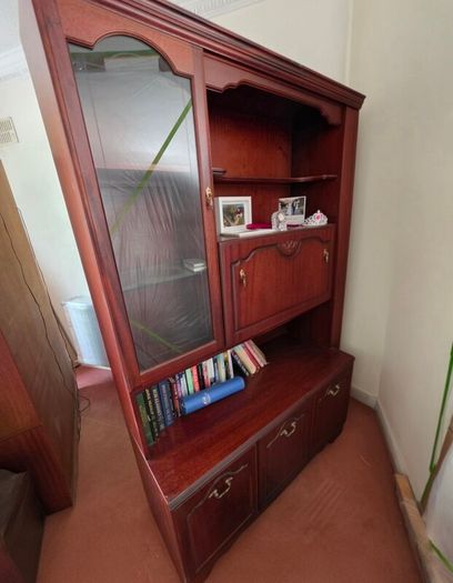 Mahogany Display Cabinets Matching Pair - Rossmore