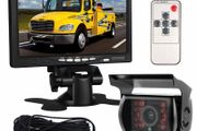7" HD LCD Monitor + Rear view Camera Parking Night Vision Waterproof Backup Camera For Bus Truck RV Trailer for Camper Van Bus Truck Rear View Display