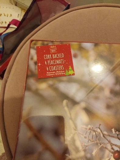 christmas table mats and coasters