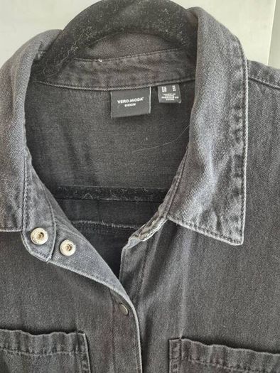 Vero Moda Black 100% Cotton Long Shirt EU 12
