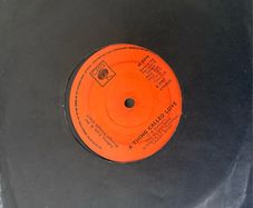 Johnny Cash Irish pressing. Seven inch single -  A Thing Called Love. From 1972. Very clean labels. Plays great.